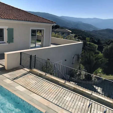 De Standing Vista - Domaine Romella - Piscine - Vue De Padula Villa Oletta (Corsica)