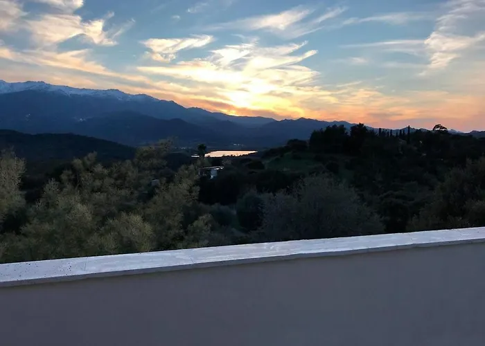 De Standing Vista - Domaine Romella - Piscine - Vue De Padula Oletta