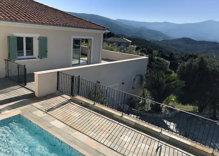 De Standing Vista - Domaine Romella - Piscine - Vue De Padula Villa Oletta (Corsica)